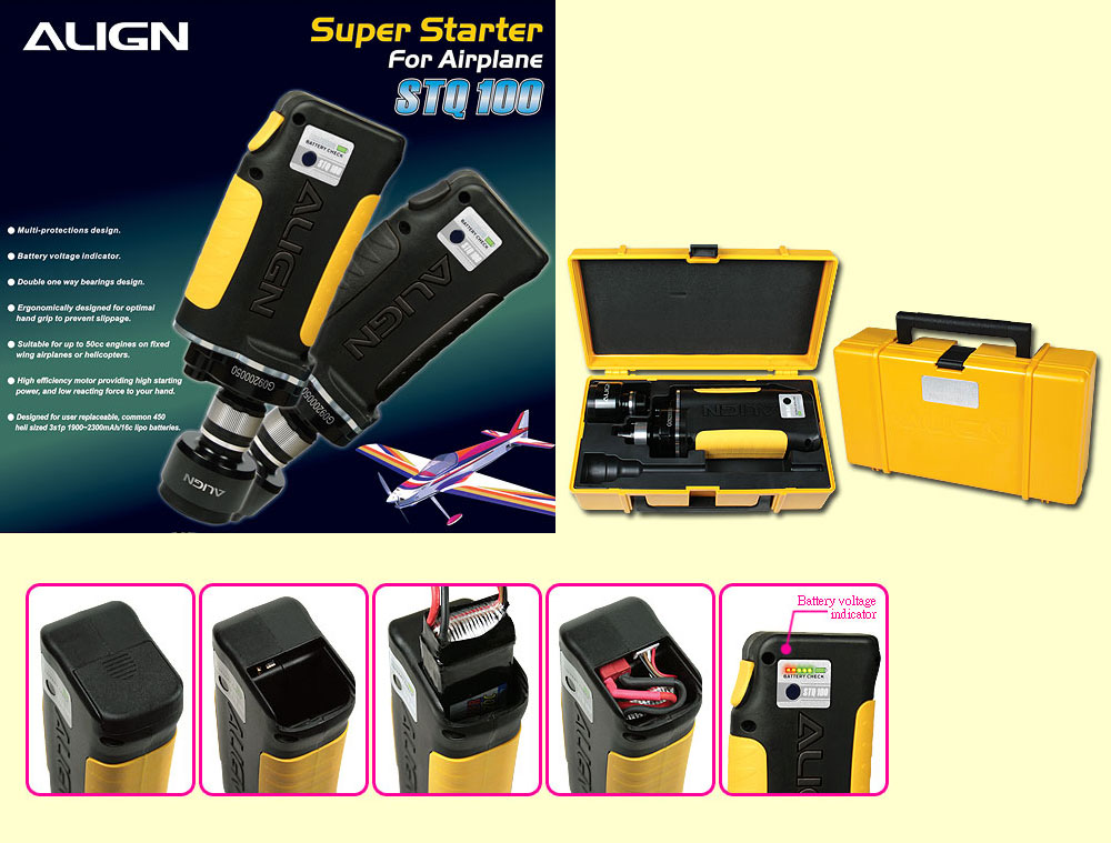 Align Super Starter For Airplane Yellow no Battery inc HFSSTQ02T